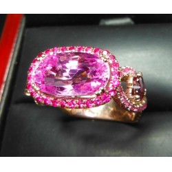 Sold Gia 8.12Ct No Heat Purplish Pink Sapphire, Ruby & Diamond Ring 18k by Jelladian