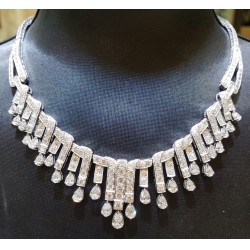 $185,250 18 Gia Certs 21.74Ct Diamond Necklace 18k Auction 12/12/16