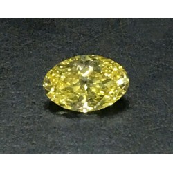 Sold 1.74Ct Gia Fancy Intense Yellow Oval Diamond Vs2
