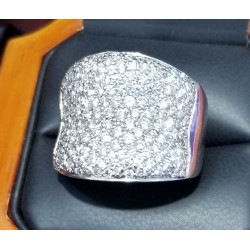 $3,000-$4,000 3.00Ct Pave Diamond Ring 14k White Gold Reserve $2,500