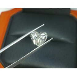 1.20CT HEART BRILLIANT DIAMOND J SI2 GIA CERTIFIED- CLADDAGH RING CENTER OR PENDANT STONE
