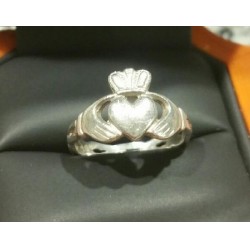 ESTATE CLADDAGH RING STERLING MADE IN IRELAND- LOVE LOYALTY FRIENDSHIP
