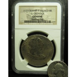 SHIPWRECK GULF OF MEXICO 1777-1783 8 REALES COIN NGC CERTIFIED $1NR