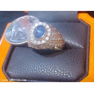 Defaulted Pawn Loan or Buy an approximately 2.50Ctw Cabachon Sapphire and Diamond Ring 14k Gold