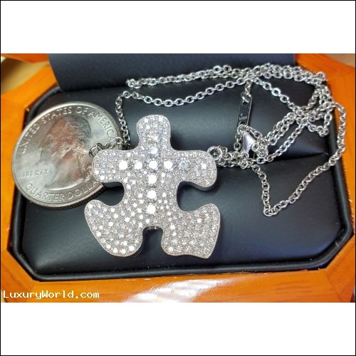 Sold. Psalm 63 "Missing Puzzle Piece to Complete Life" 283 Diamonds in Platinum by Jelladian ©