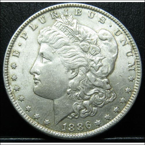 1886 UNITED STATES MORGAN SILVER DOLLAR $1NR