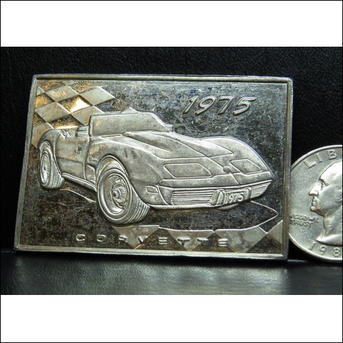 THE GREATEST CORVETTES OF ALL TIME- 1975 MODEL STERLING SILVER $1NR