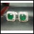 Sold 1.43Ct Emerald & Diamond Earrings 18kwg by Jelladian ©