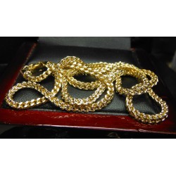 20" BOX CHAIN NECKLACE 14K GOLD $1NR