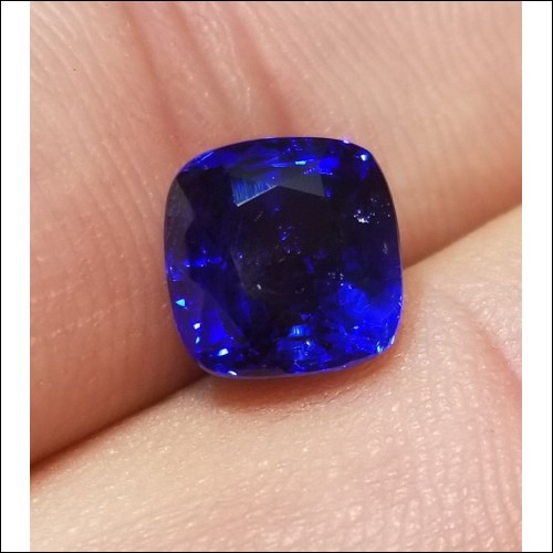 $20,000 4.53Ct Gorgeous Blue Sapphire Cushion Cut Gia Certified Includes Diamond Setting Platinum