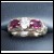 Sold  Intricate 1.81Ct Ruby & Diamond Band "Warmth of natural 18k White Gold by Jelladian