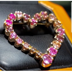 Sold Celebration of Pink  Pink Sapphires, Tourmalines & Diamonds 18k Rose