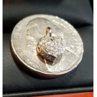 $1,000 Pave Diamond Heart Pendant 18k White Gold By Jelladian