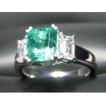 Sold Reorder from the Manufacturer Direct for $7,567 Gia 2.21CT Emerald & Diamond Ring Platinum by Jelladian ©