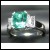 Sold Reorder for $7,000 Gia 2.21CT Emerald & Diamond Ring Platinum by Jelladian