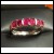 Sold 1.97Ct Red Carre Ruby Anniversary Band Platinum by Jelladian ©