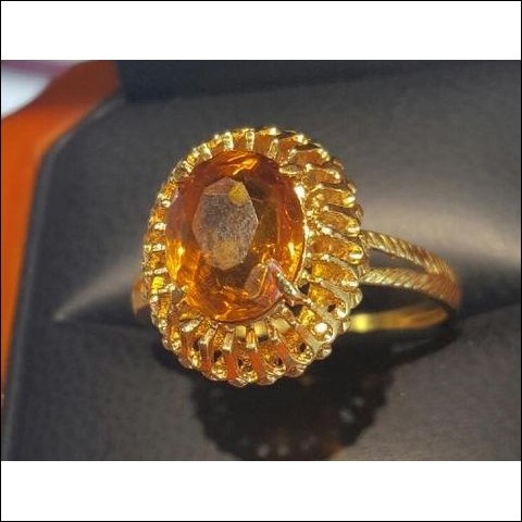 Estate 3.50Ct Citrine Oval Ring 18k Gold - Today at the gem lab we talked about the stones in Aaron's Breast Plate