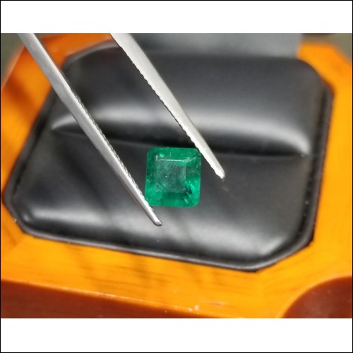 $1,000 1.47Ct Green Emerald Cut Emerald May Birthstone