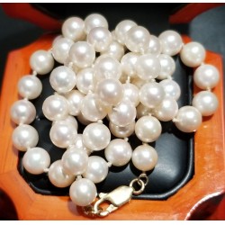 Estate 6.5-7mm Cultured Pearl Necklace 19" 14k $1Nr