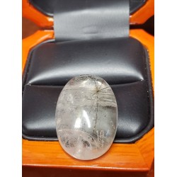 37.76Ct Rutilated Quartz with Needle Pattern $1Nr