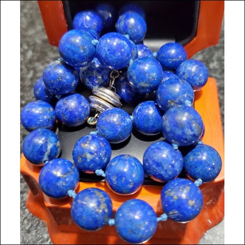 Estate Lapis Lazuli Necklace 18" $1Nr