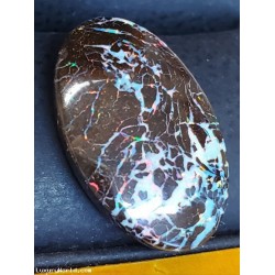 Defaulted Pawnshop Loan or Buy Beautiful 9.47Ct Australian Boulder Opal with Rainbow of Colors October Birthstone $1 No Reserve Auction
