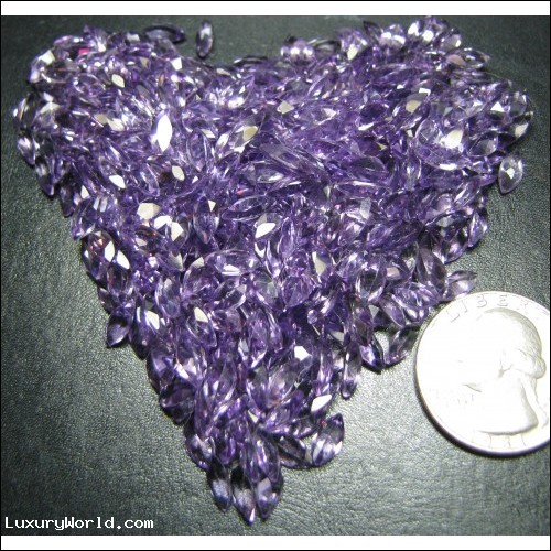 PIRATE'S COLLECTION 245.20CTS OF MARQUISE AMETHYSTS- FEBRUARY BIRTHSTONE $1NR