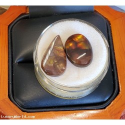 5.37Ct & 3.62Ct Fire Agate Lot of 2 Stones $29