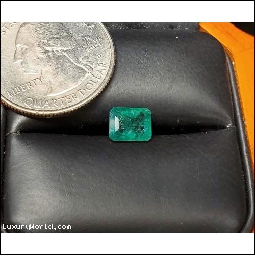 $2,000-$2,500 1.49Ct Emerald cut Emerald May Birthstone