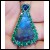 Sold Reorder for $15,434 Psalm 23 Jewel Blue Opal on Matrix, Heart Sapphire, Emeralds, Ruby & Diamonds in Platinum 18k Gold by Jelladian ©