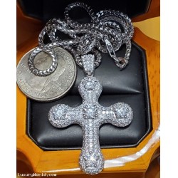 Sold Reorder for $25,000 All (5) Gia certified D Flawless Diamond Cross Pendant Platinum by Jelladian