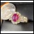 Estate 2.71Ctw Ruby and Diamond Ring 18k Gold