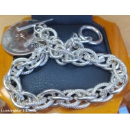 Defaulted Pawn Loan or Buy $300 7.5" Sterling Silver 925 Woven Links Bracelet $1 No Reserve Auction