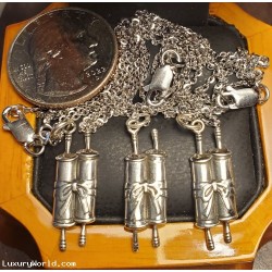 3 WORD OF G-D pendants and 18" chains Silver $1 No Reserve Auction