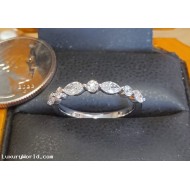 Sold Reorder Manufacturer Direct $1,558 .71Ctw Marquise and Round Diamond Band 18k White Gold