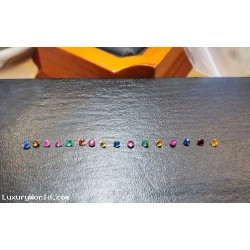 Order for $3,888 Slinkiest Cat or Dog Collar or Bracelet Gia Cert Mix of Pink Color Natural Diamond & World Rainbow of Gems 18k