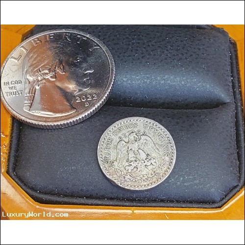 $10 72% Silver 1927 Mexico 10 Centavos Coin $1Nr