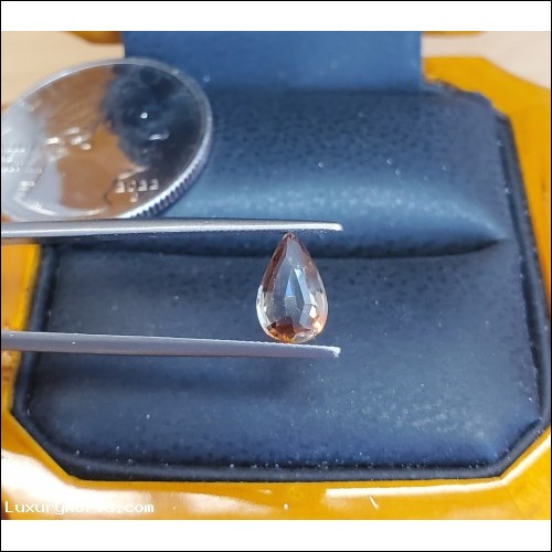 $50 Jewelry Store Stock Liquidation .98Ct Andalusite Pear Pleochroic Gem $1Nr