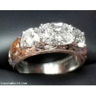 Sold, Reorder for $28,552 2.05Ct "Rae of Light" 3 Gia D Color Internally Flawless Diamonds Plat by Jelladian ©