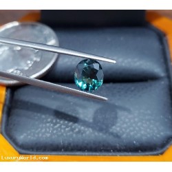 $1,800 Defaulted Pawn Loan or Buy a Gem Lab Tested 1.51Ct Green Sapphire heated Oval Brilliant September Birthstone $1Nr