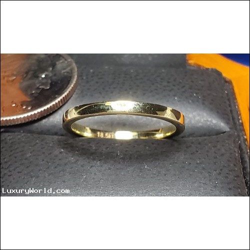 Order for $380 Classic 18.5kt Yellow Gold Wedding Band up to size 9.5 Delivered FedEx