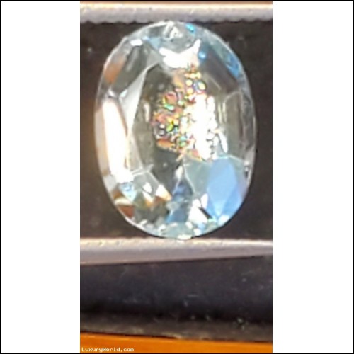 Sold 1.57Ct Aquamarine with Liquid Plane of Rainbow Inclusions. $Millions of brand new Jewelry sold in all 50 States and around the World