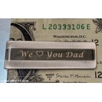 Happy Father's Day Gift A Sterling Silver Money Clip with Engraving $100 Delivered to Dad by FedEx in Gift Box
