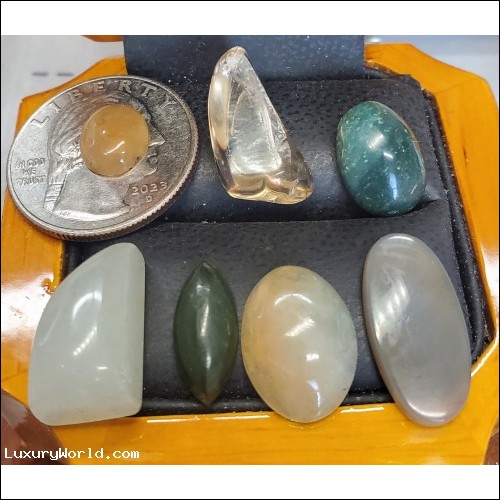 $948 47.41Ctw Mixed Lot of Nephrite Jade and other natural Colored Stones $1Nr