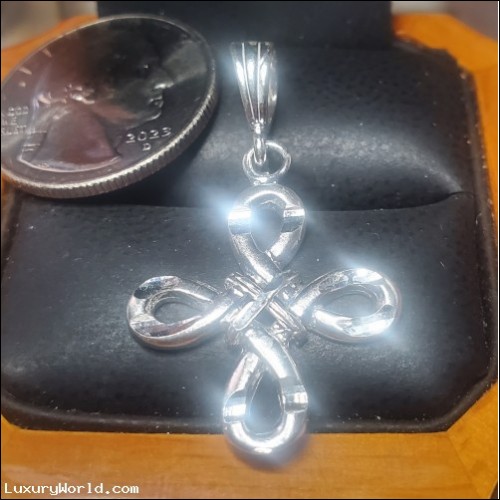$50 Cross Pendant 925 Sterling Silver $1 No Reserve Auction