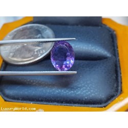 $100 Defaulted Pawn Loan or Buy 2.02Ct Oval Cut Amethyst February Birthstone $1 No Reserve