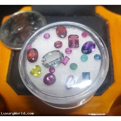 $775 Defaulted Pawn Loan or Buy 5.54Ctw Ruby, Sapphire Emerald and Semi Precious Gem Lot $1Nr