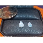 $300 Defaulted Pawn or Buy Lot of 2 Australian Opal Pear Shapes October Birthstone $1Nr